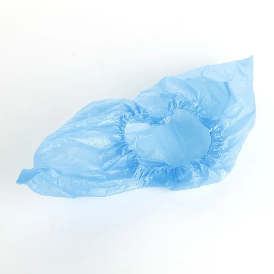 Disposable Plastic Poly Ethylene Waterproof Medical Shoe Covers for Indoors