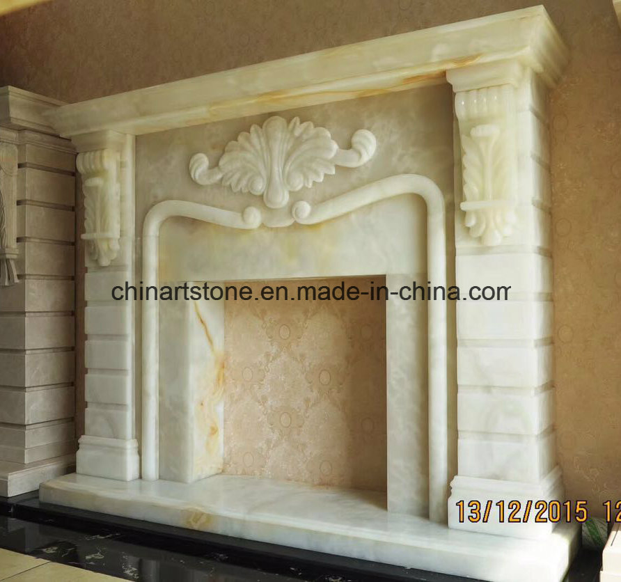 Marble Stone Fireplace