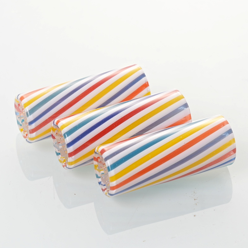 Customizable Rainbow Glass Smoking Filter Tips - MOQ 100PCS Free Design Service