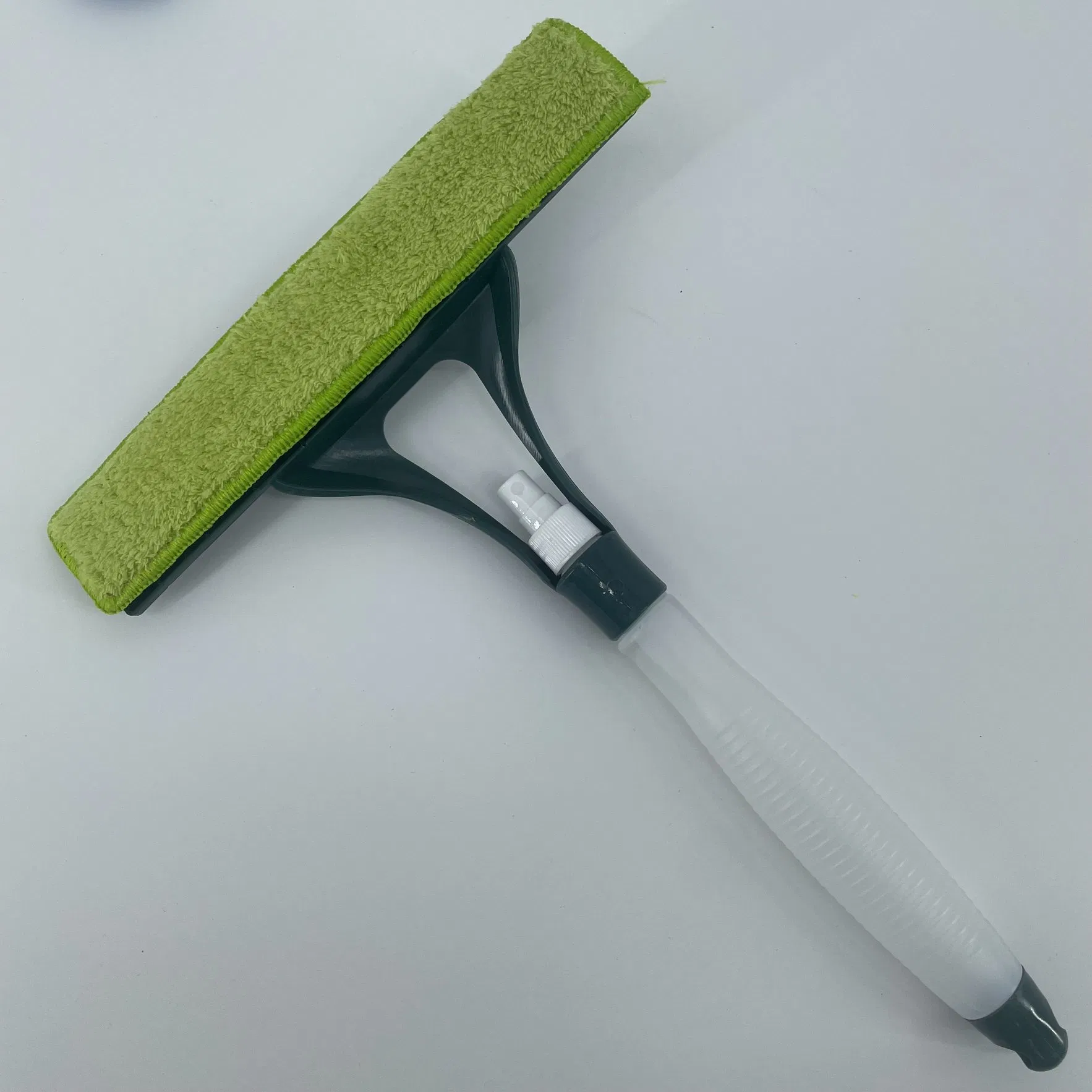 Double Use Window Cleaner with Spray Bottle Home Glass Cleaning Squeegee with Microfiber Pad