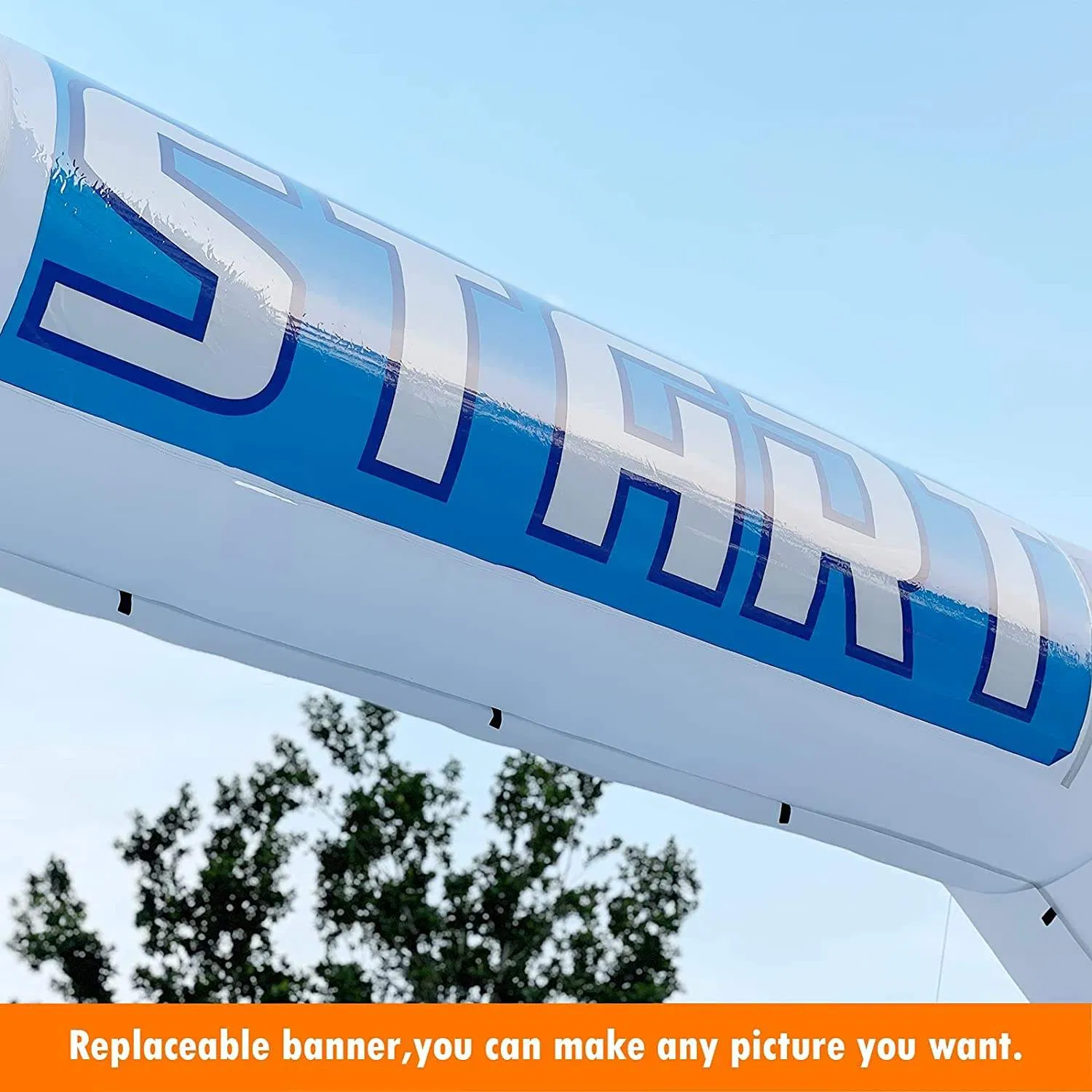 Stand Out at Race Events with a Custom Size Race Running Start Finish Line Inflatable Air Arch Archway Featuring Your Logo