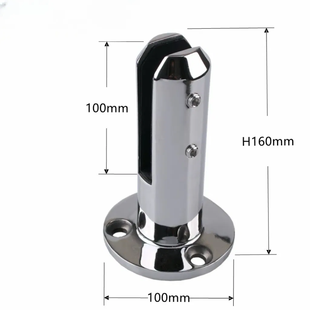 Frameless Glass Fence with Stainless Steel Round Spigot for Swimming Pool