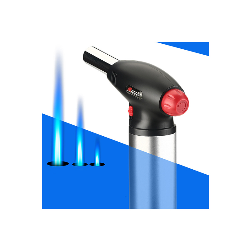 Gas Torch Flame Candle Metal Butane Grill Burner/BBQ Gun/Butane Blow Sleeve for Chef Safe USB Single Piezo Fire Kitchen Torch Lighter