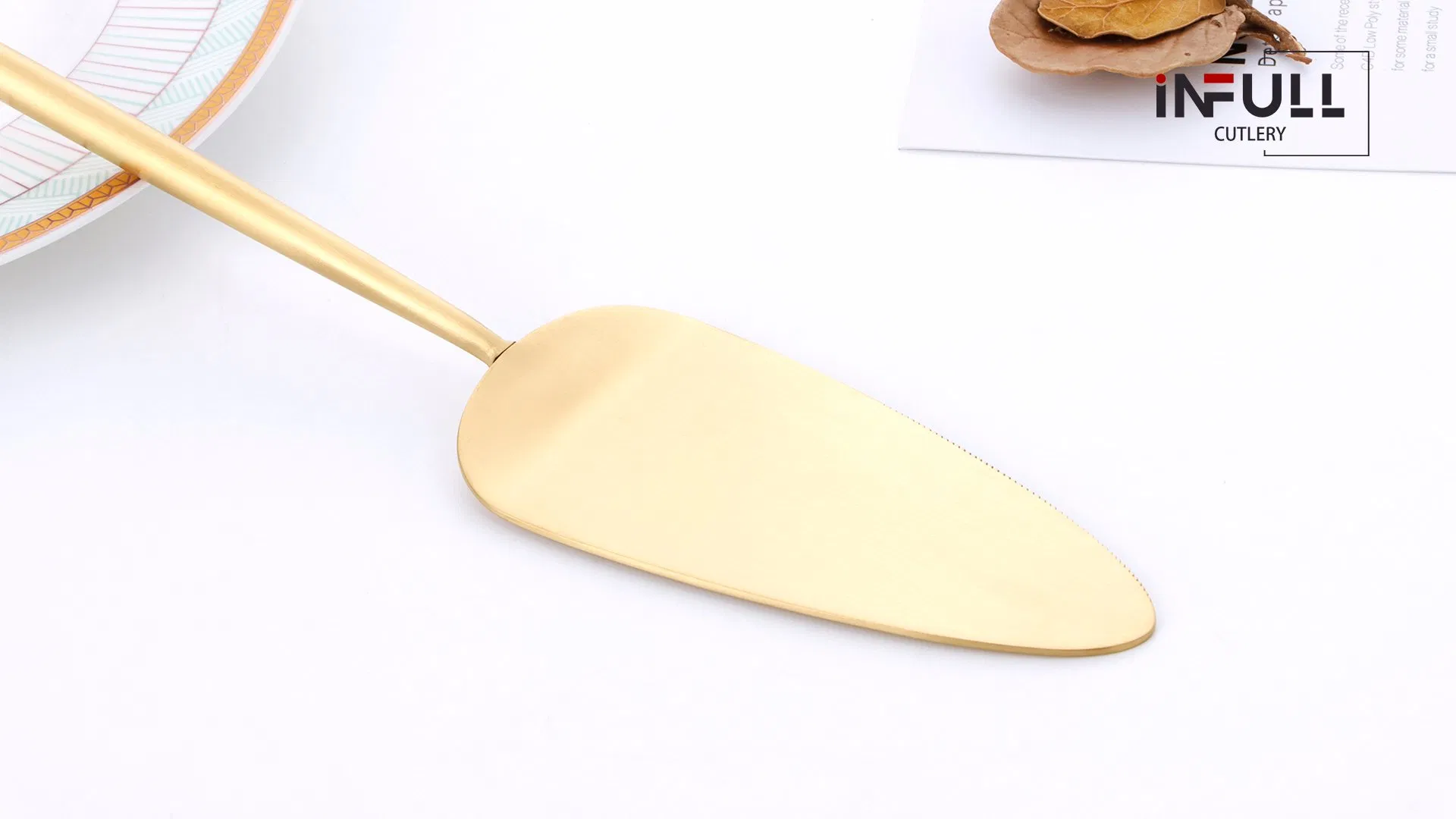 Gold Wedding Cake Server Slicer Serving Tools