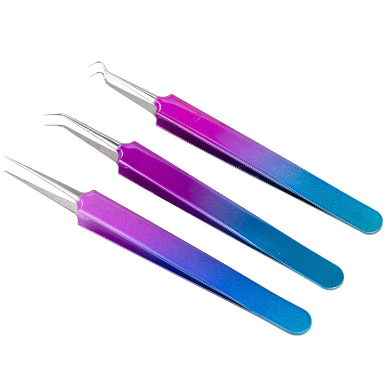 Nail Art Acrylic Gel Rhinestones Picking Tool Nipper Gem Decor Eyelash DIY Nail Tweezers