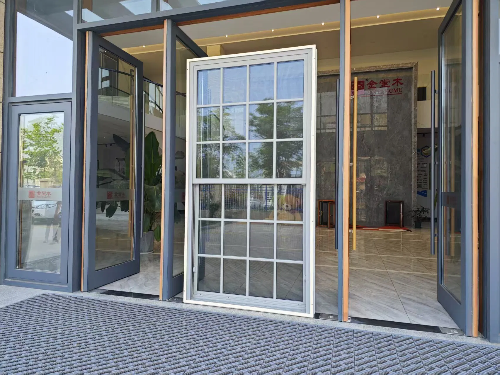 Composite Window - Wood Clad Aluminum Window-Double Hung