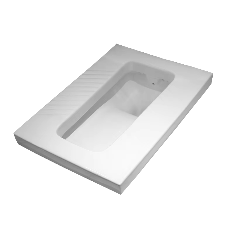 Ergonomic Stylish Squatting Pan with Integrated Toilet Tank Design