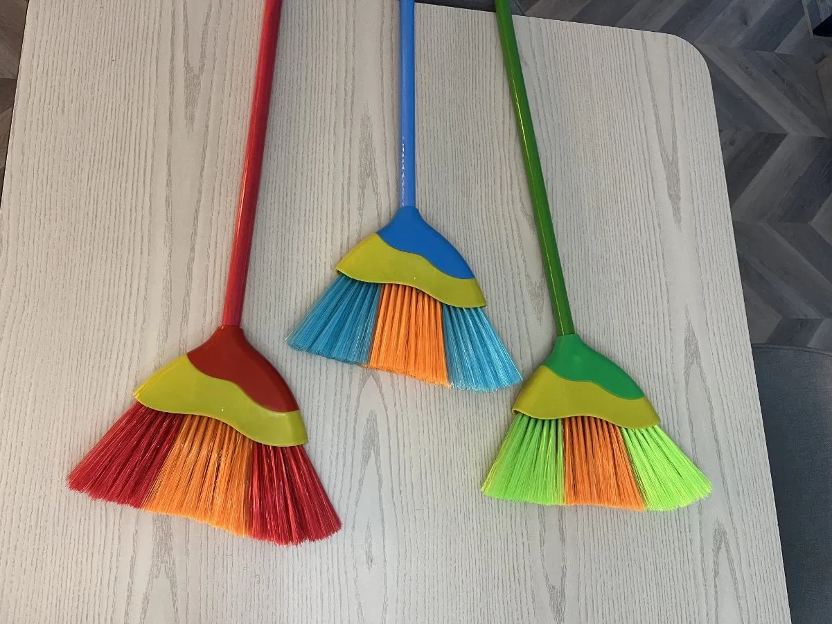 High Quality Angle Broom with Wooden Stick