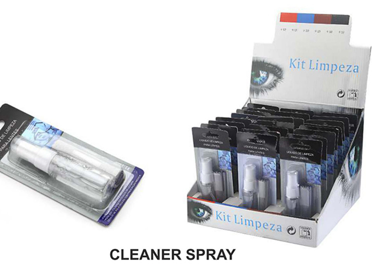Sterilization Portable Eyeglasses Cleaner Spray Liquid Solution with Microfiber Cleaning Cloth