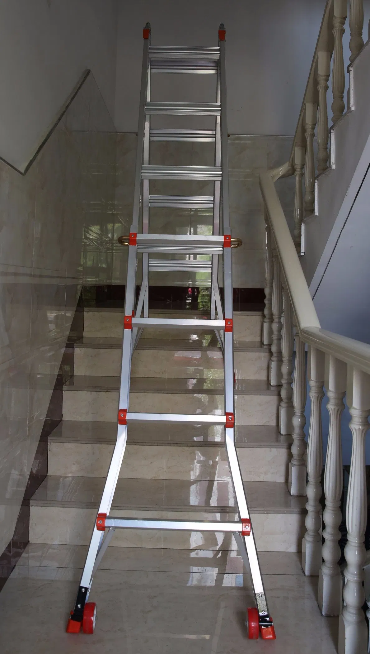 3.2m Aluminium Telescopic Ladder with Hinges