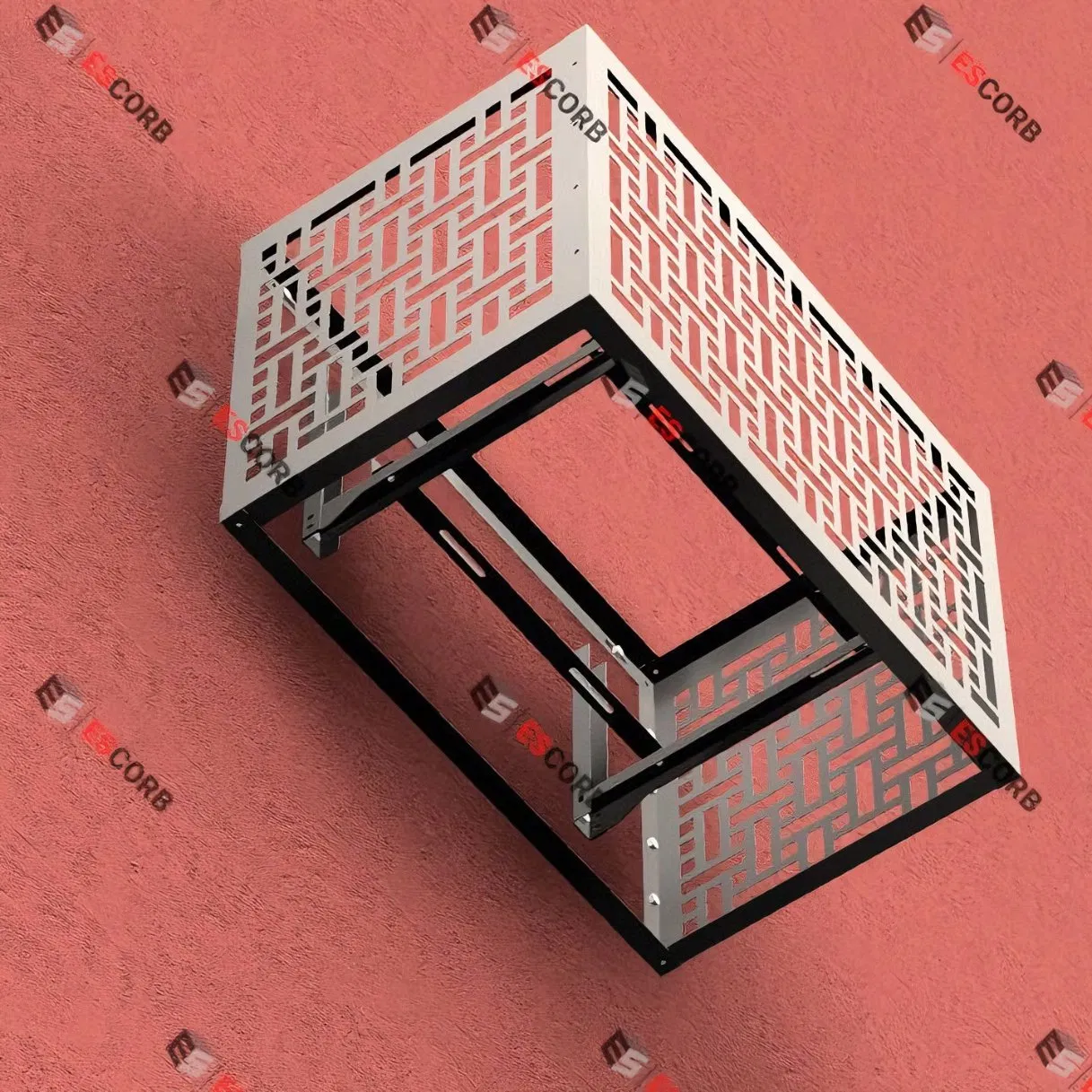 Factory Direct Price Customized Exterior Aluminum Alloy Air Conditioner Cover Outdoor Unit