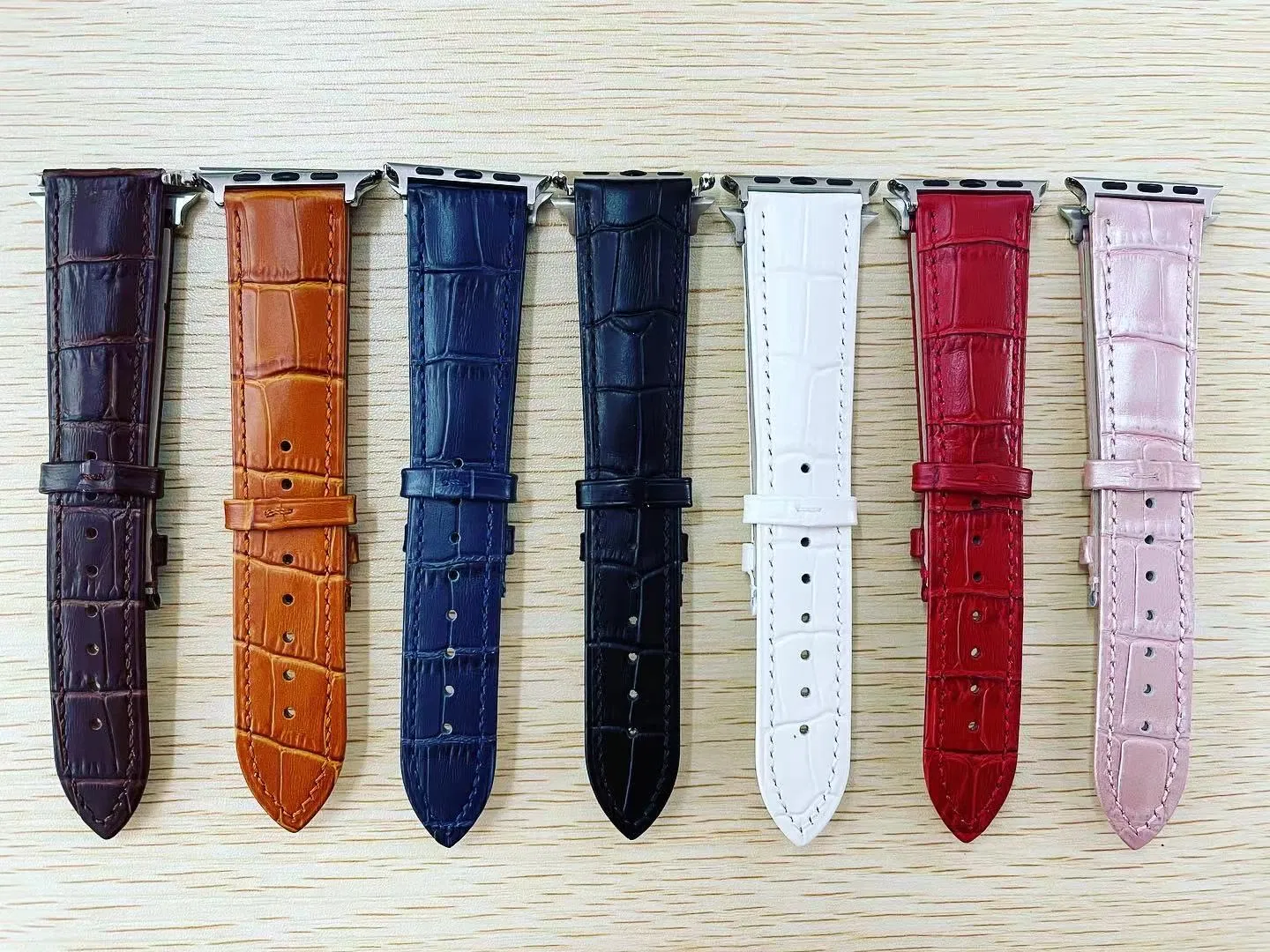 Vintage Genuine Leather Apple Watch Band Calf Watch Strap