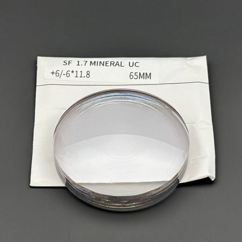 Sf UC Index 1.70 Mineral Glass Semi-Finished 65mm Uncoated Optical Spectacle Lenses