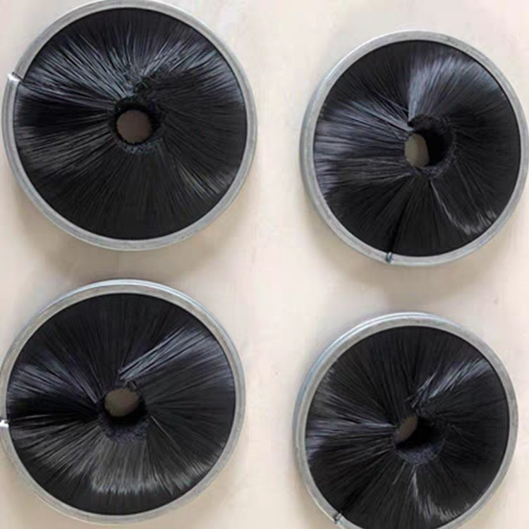 Round Seal Nylon Inside Coil Disk Brush