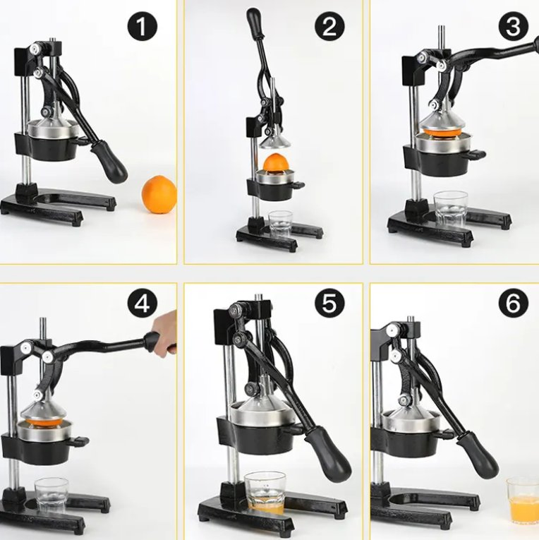 Manual Citrus Juicer Fruit Juicer Hand Press Orange Juicer Juice Extractor Machine for Effortless Fresh Orange Juice