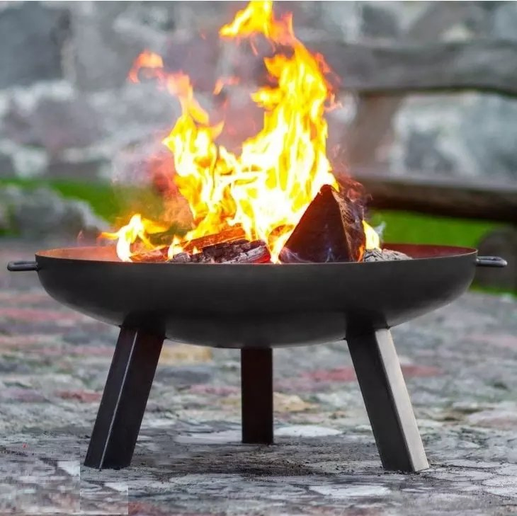 Outdoor Corten Steel Rusty Metal Heating Brazier Fire Pit