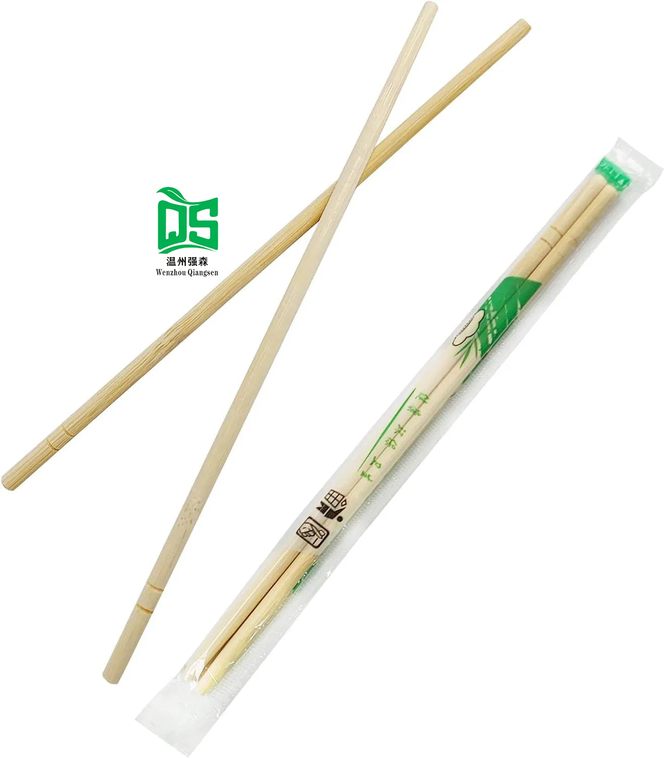 Round Separated Disposable Chopsticks Bamboo Chinese Chopsticks Customizable Packaging