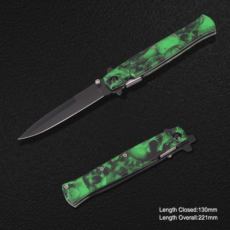 Multi Functional Knife Folding Knife with Camo Handle (#3878)