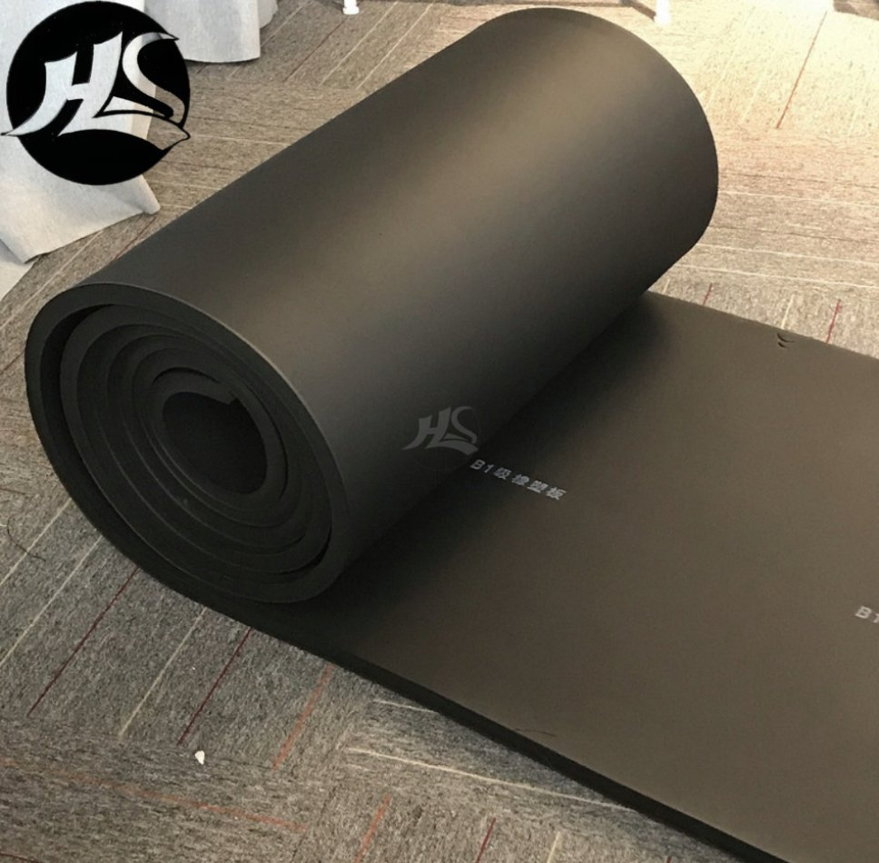 Elastomeric Plastic Rubber Foam Insulation Board for HVAC Refrigeration System Thermal Adhesive Sheets Roll