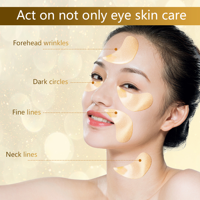 New Arrival Under Eye Patches Vitamin C 24K Gold Collagen Mask Skin Care 24K Jelly Eye Patch