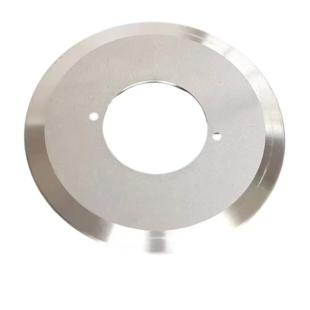 Cutting Machine Parts Round Knife Cloth Cutting Blade Tungsten Carbide Insert Circular Long Slitting Shear Guillotine Knives of Industrial Tools Accessories