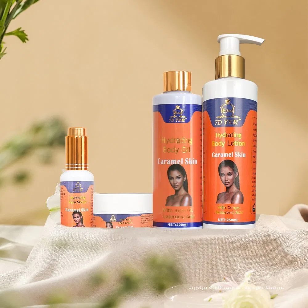 Factory Wholesale Whitening Anti Acne Light Dark Spots Skin Care Sets Female Collagen Anti-Aging Hydrating Face Body Skin Sets for Caramel Skin