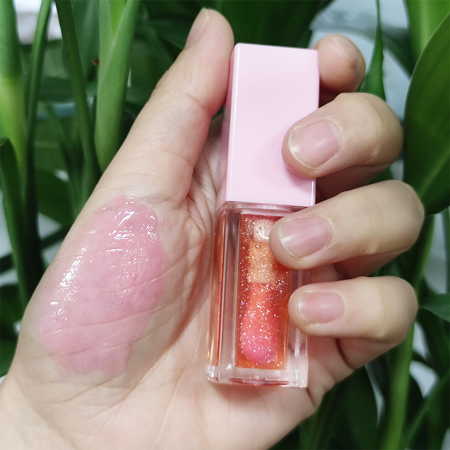 Wholesale Private Label Vegan Fruit Lip Oil Moisturizing Glossy Lip Oil