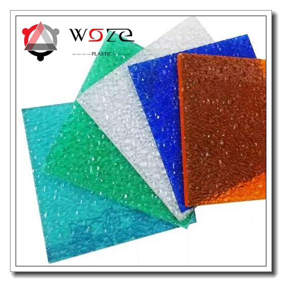 Plastic Polycarbonate Panel / Polycarbonate Sheets Poly Embossed Solid Sheets