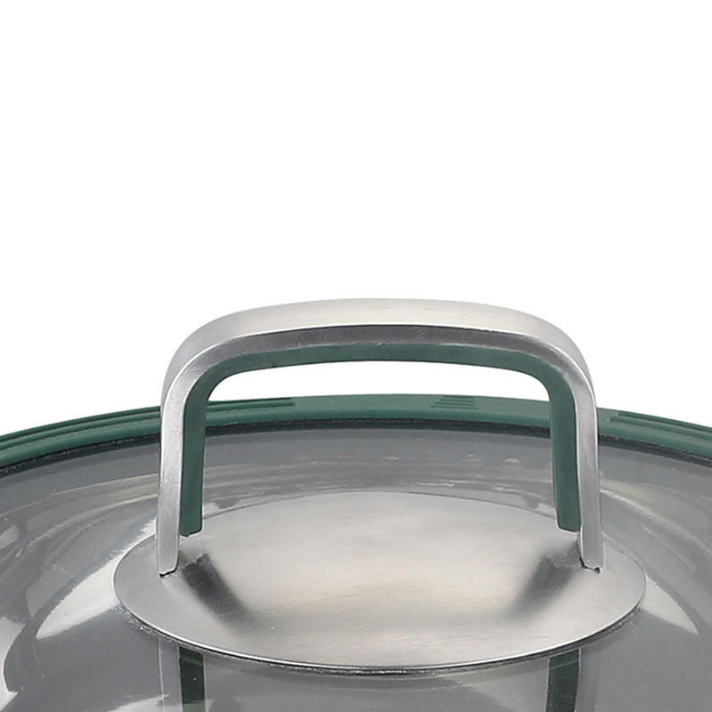 High Quality Frying Pan Stainless Steel Straight Shape Cookware Set Cooking Pot with Handle