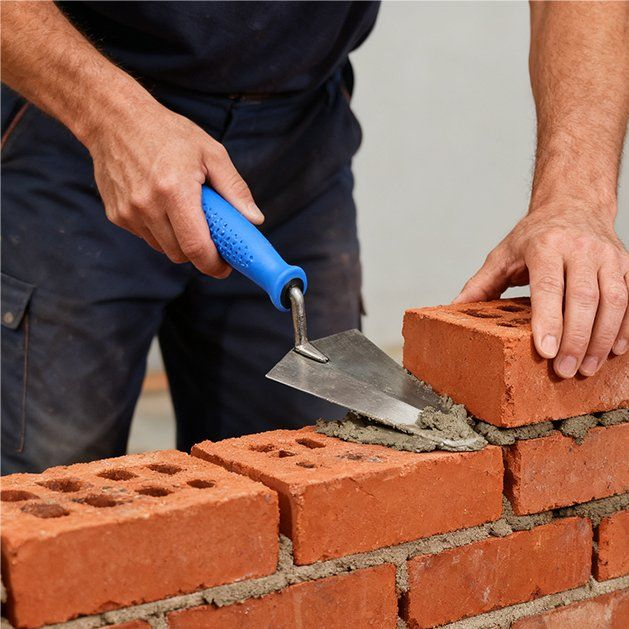 Carbon Steel Masonry Tool - Double-Sided Thickened Brick/Plastering Knife for Wall Tile Cutting & Brickwork