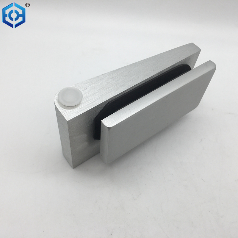Silver Aluminium Glass Door Hinge for Glass Doors Glass Thickness 10mm
