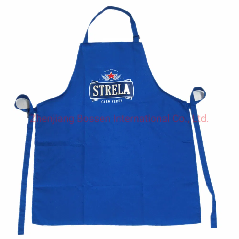Customized Logo Screen Print Cotton Bib Apron