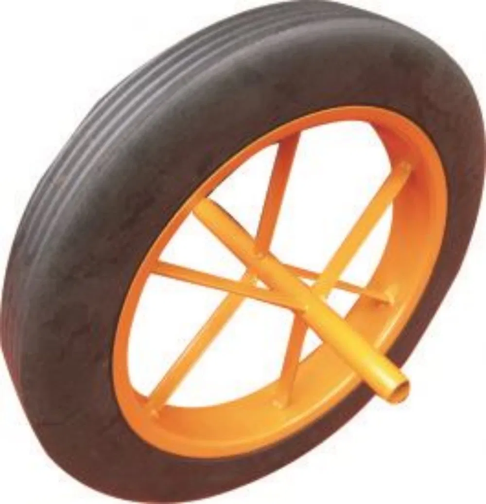 Pneumatic Rubber Wheel 3.50-6 Wheelbarrow Inflatable Tire for Wheelbarrow Mesh Steel Garden Cart