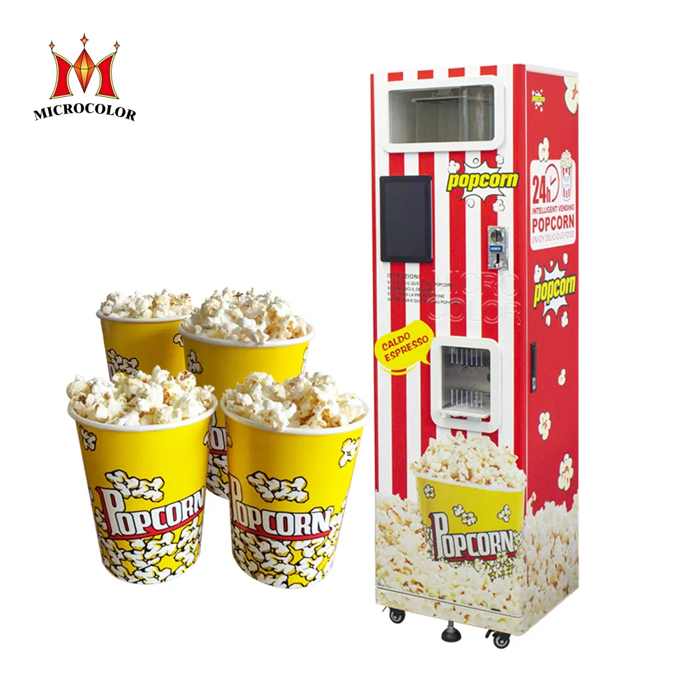 Custom Multiple Flavored Popcorn Machine Smart Automatic Popcorn Vending Machine for Business Use