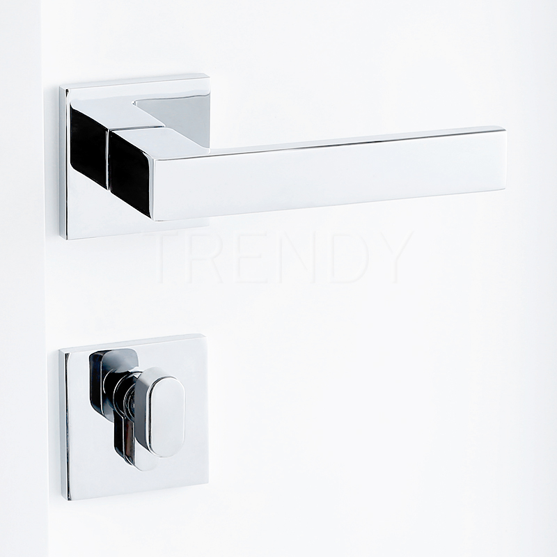 Trendy Furniture Pull Handle Zinc Alloy Hardware MSN Chrome Door Lock Handle (Z6202-ZR23)