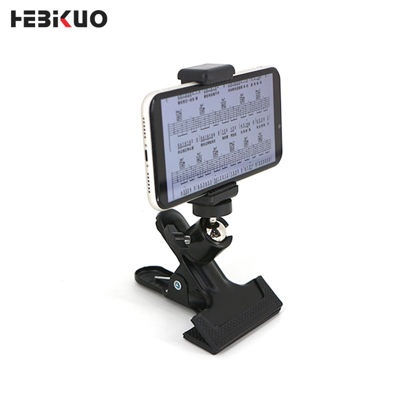 360 Degree Rotation Live Broadcast Teaching Bracket Clip Guitar Head Phone Holder