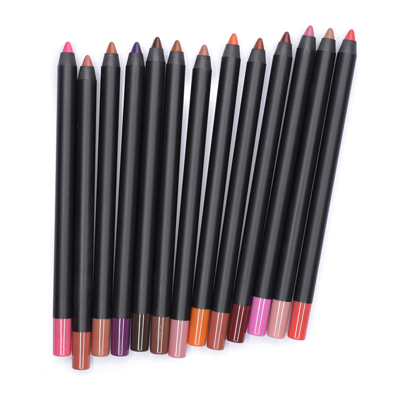 Matte Red Nude Dark Brown Creamy Waterproof Lip Liner Pencil Manufacture