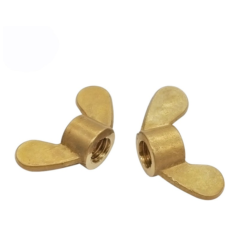 Brass Hand Tighten Butterfly Nut Custom Wing Nut