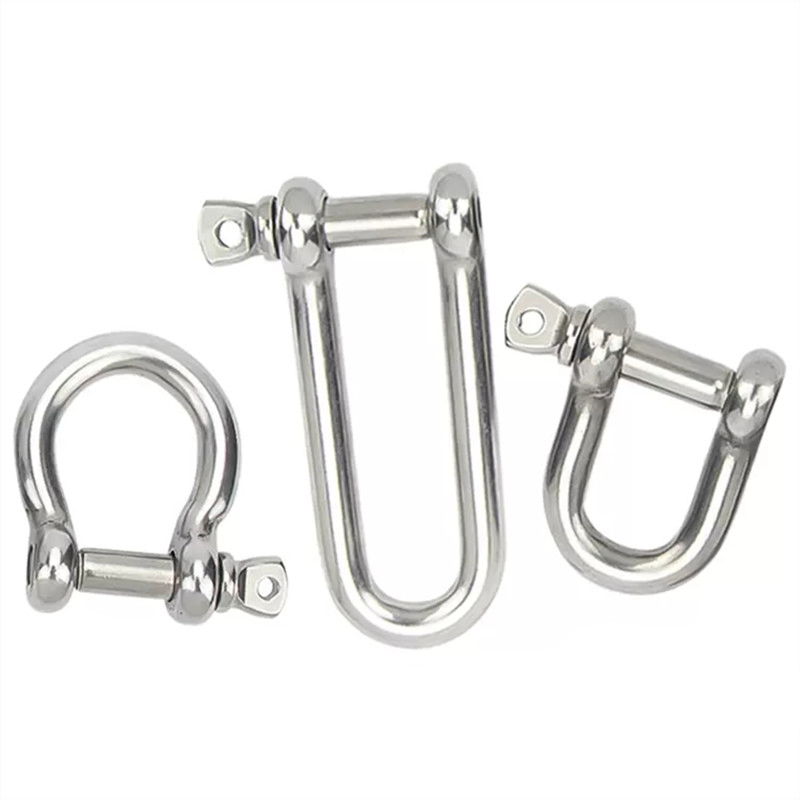 Marine Stainless Steel D Shackle Bow Shackle M4 M5 M6 M8 M10 M12 M14 M16 M18 M20 M22 M25 M28 M32 M38