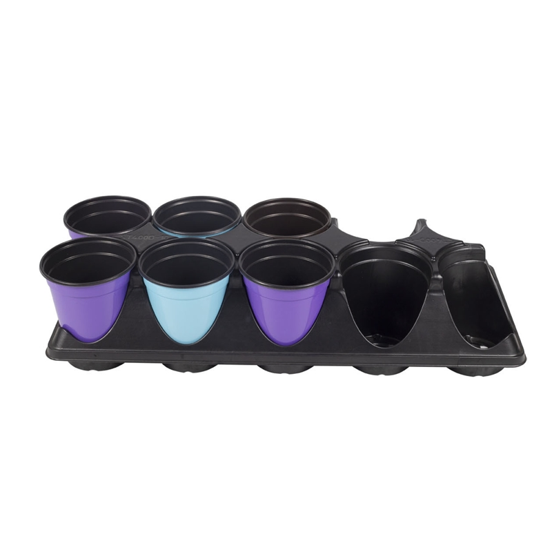 Двухцветный садовый горшок для рассады