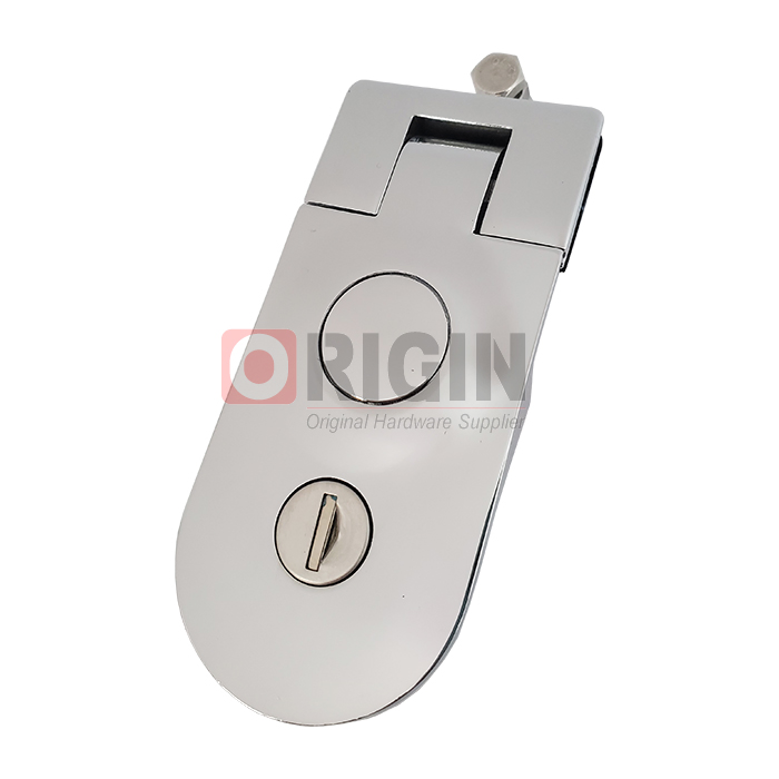 Ms609 Key Locking Compression Flush Latch Push Button Flat Lever Door Latch Lock