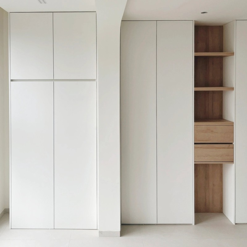 Stylish Customized Melamine Wardrobe with Spacious Storage Solutions