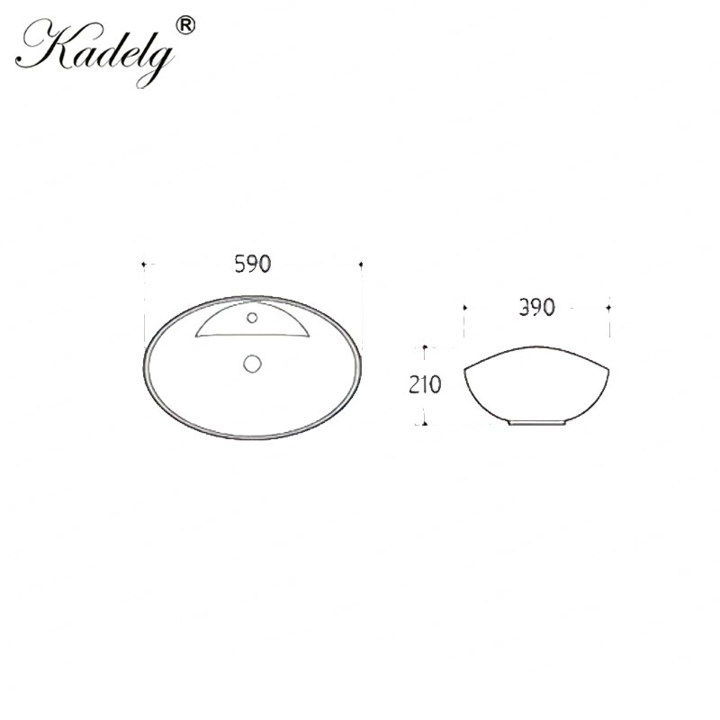 Chinese Factory Direct Sale Bathroom Ceramic Wc Washing Hand Counter Top Art Basin