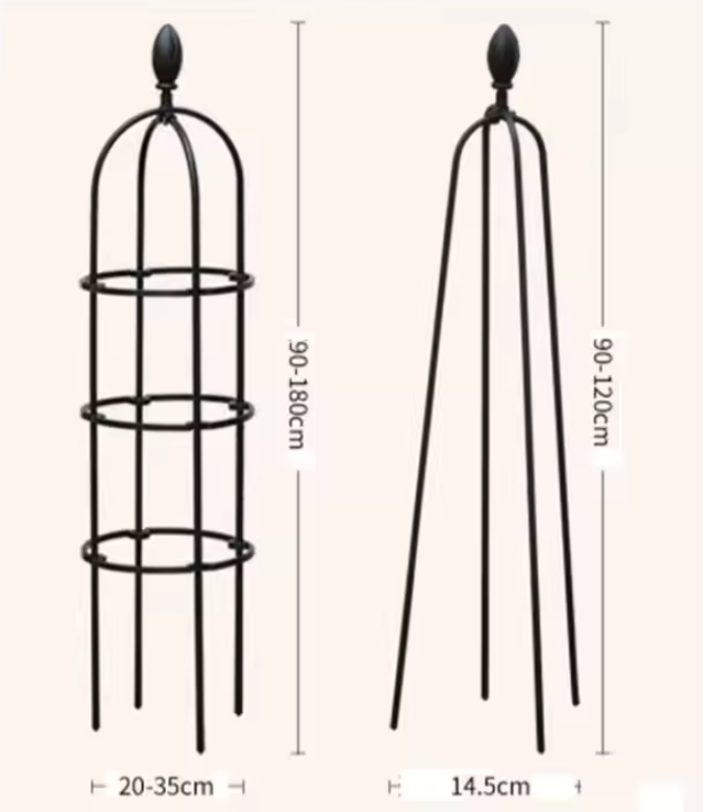 Wholesale Metal Obelisk Trellis for Home Yard Decoration Garden Ornaments