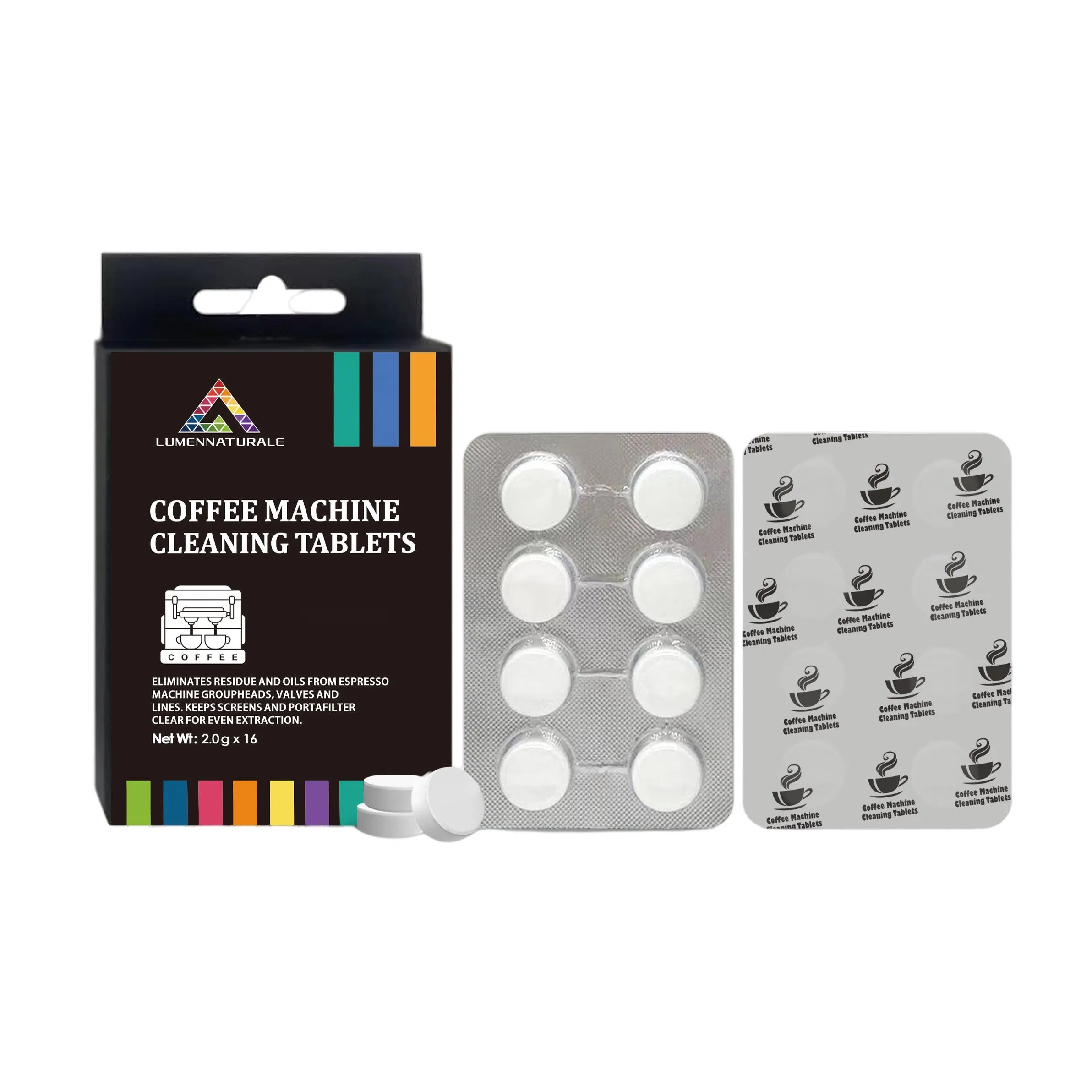 Premium Coffee Machine Cleaning Tablets with Strong Detergent Tablets Formula