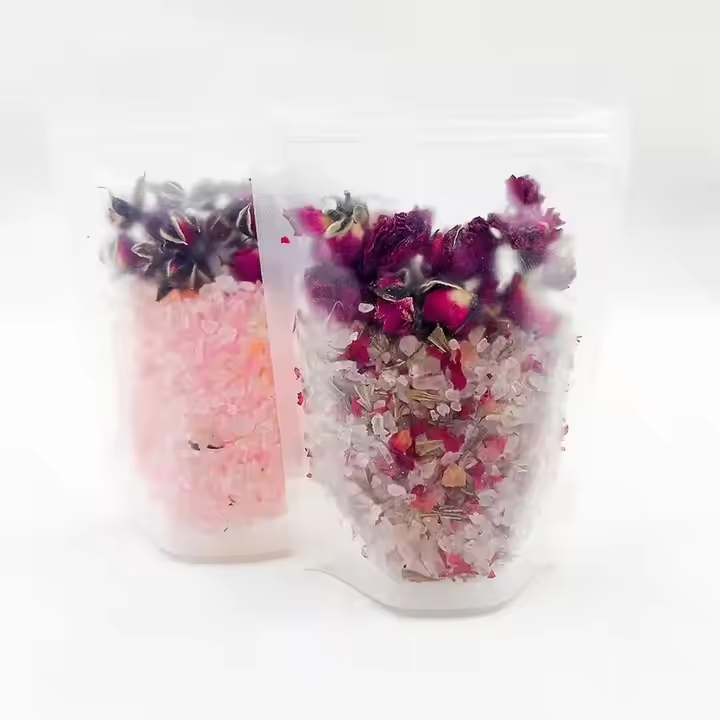 OEM Rose Lavender Fruity Himalayan Organic Salt Best Skin Care Cleaning Products SPA Bath Salt Water Bath