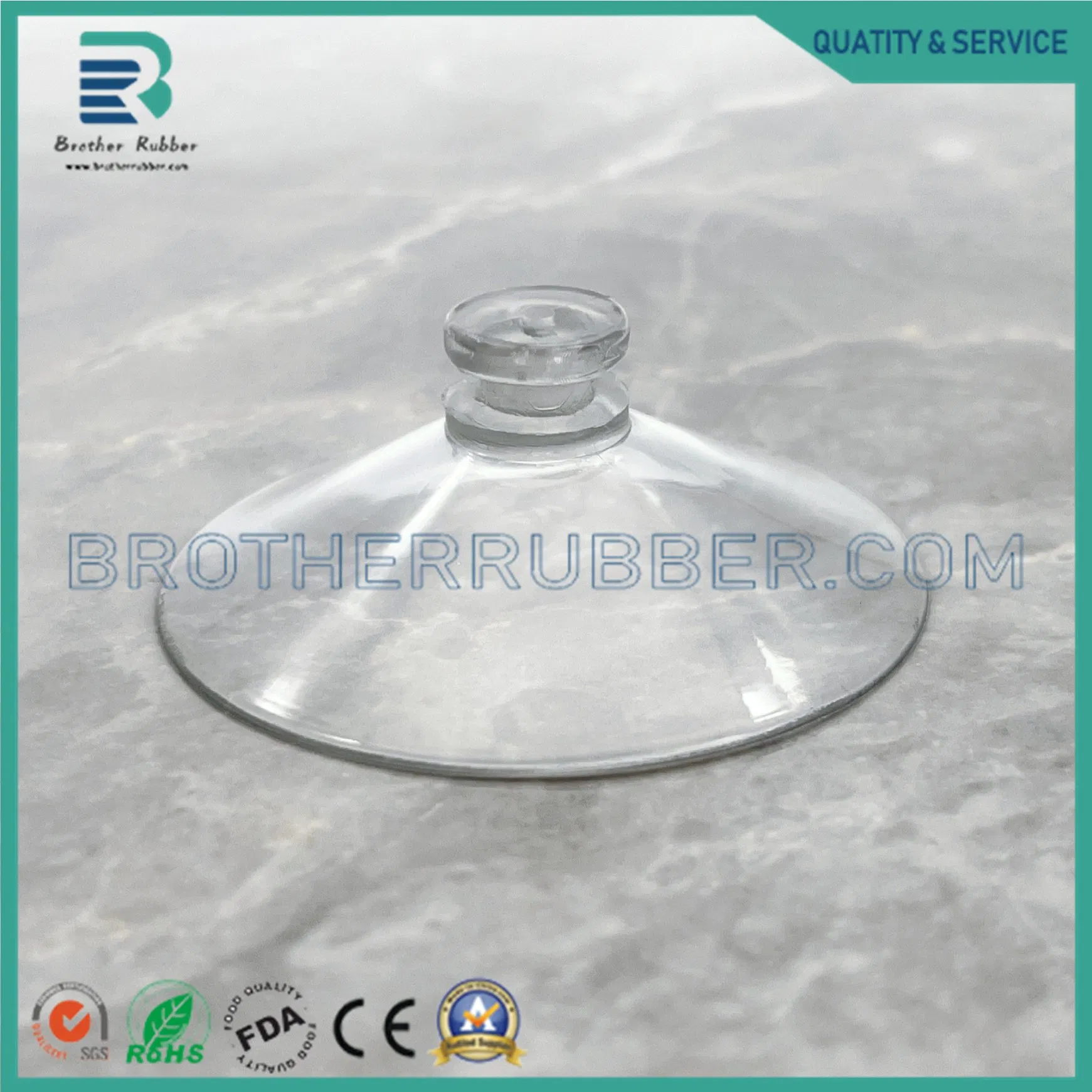 Transparent Mushroom-Shaped Suction Cup PVC Vacuum Perforated Suction Cup