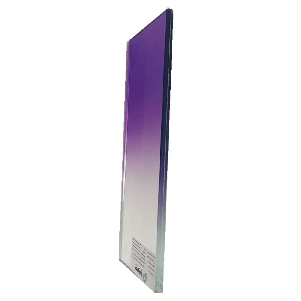 Gradient Purple Laminated PVB Glass for Building (LG-TP)