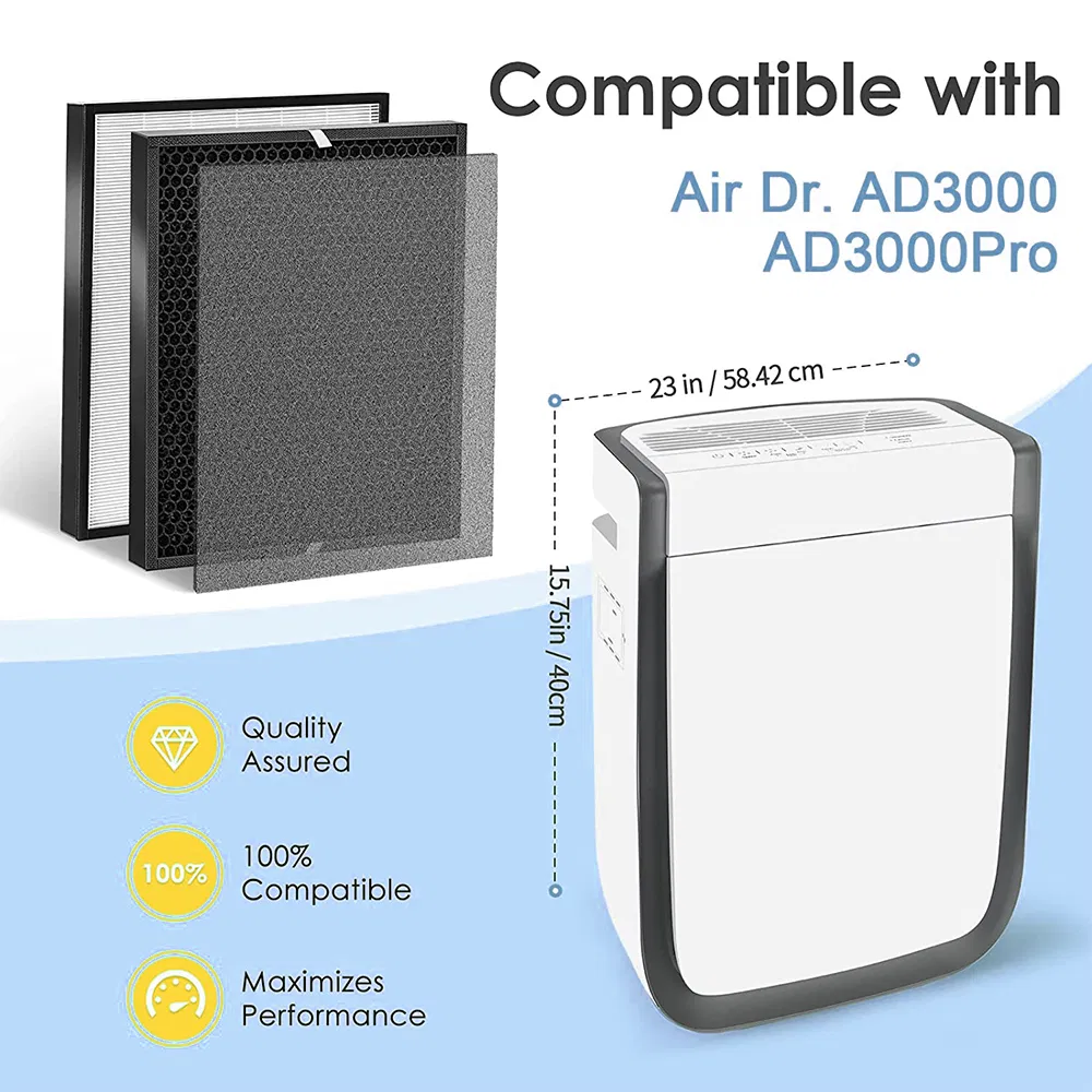 Ad3000 Replacement Set Filter for Airdoctor Air Purifier Ad3000 Ad3000m Ad3000PRO Air Doctor Air Purifier Part Adf3001 Adf3002