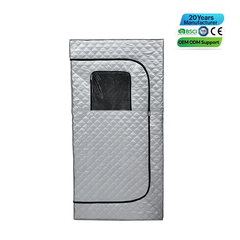 Hot Sale White Portable Foldable Sauna with Transom Window